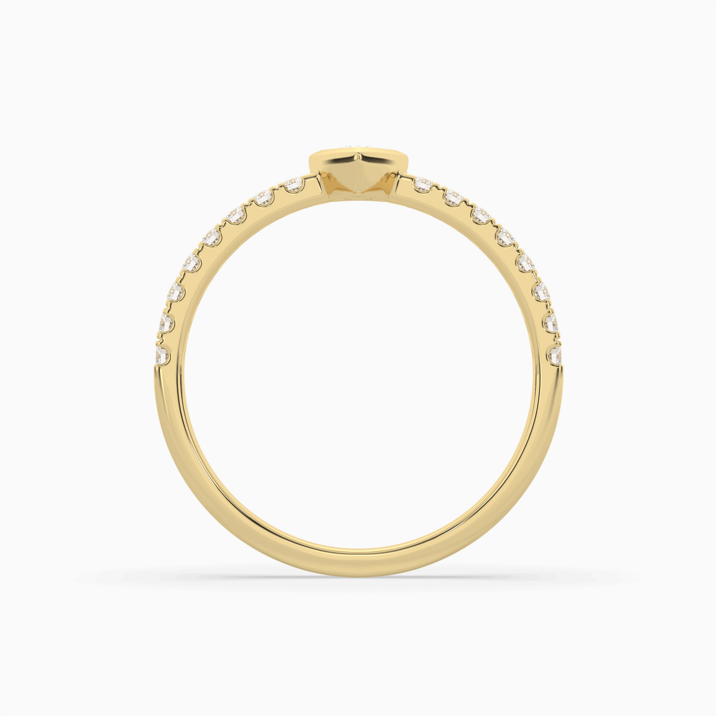 pear cut solitaire halo diamond shan