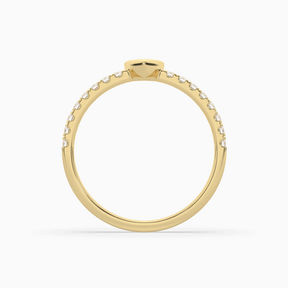Pear Cut Solitaire Halo Diamond Shan