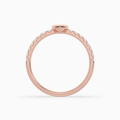 Pear Cut Solitaire Halo Diamond Shan