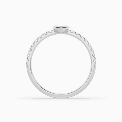 Pear Cut Solitaire Halo Diamond Shan
