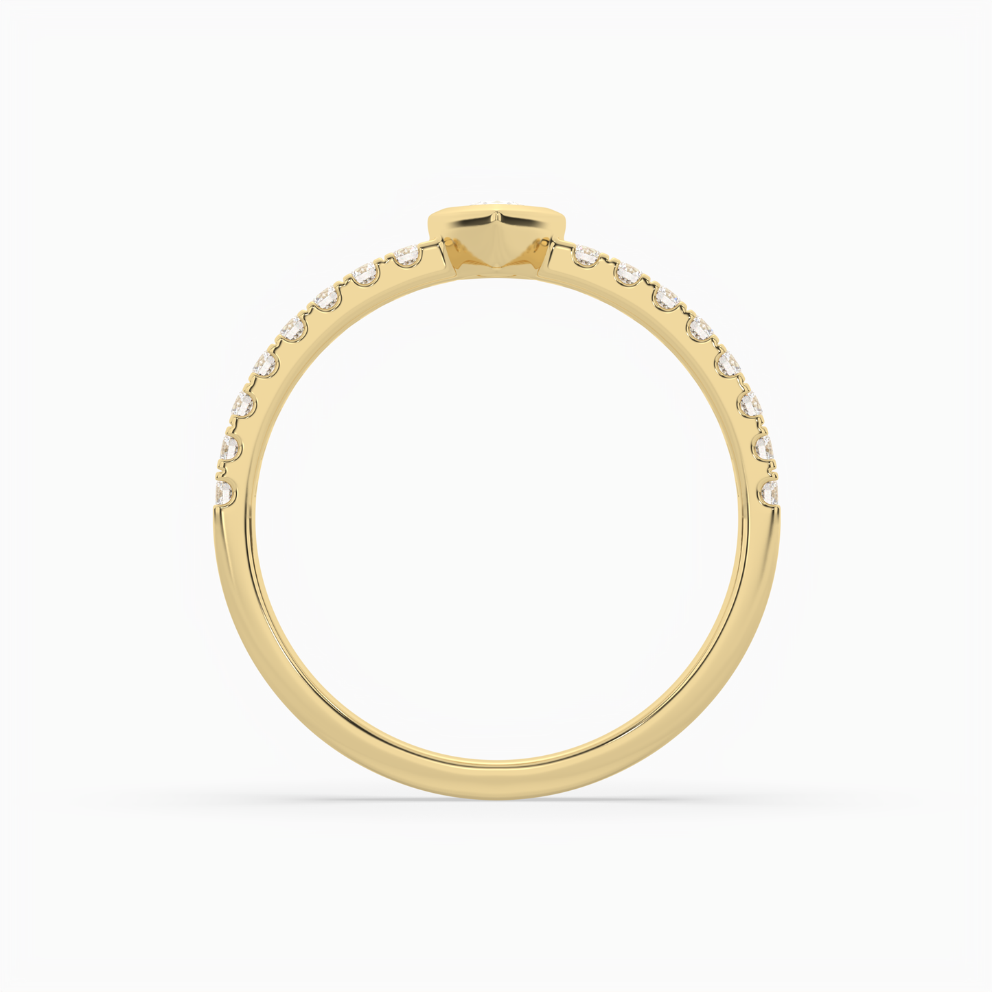 pear cut solitaire halo diamond shan