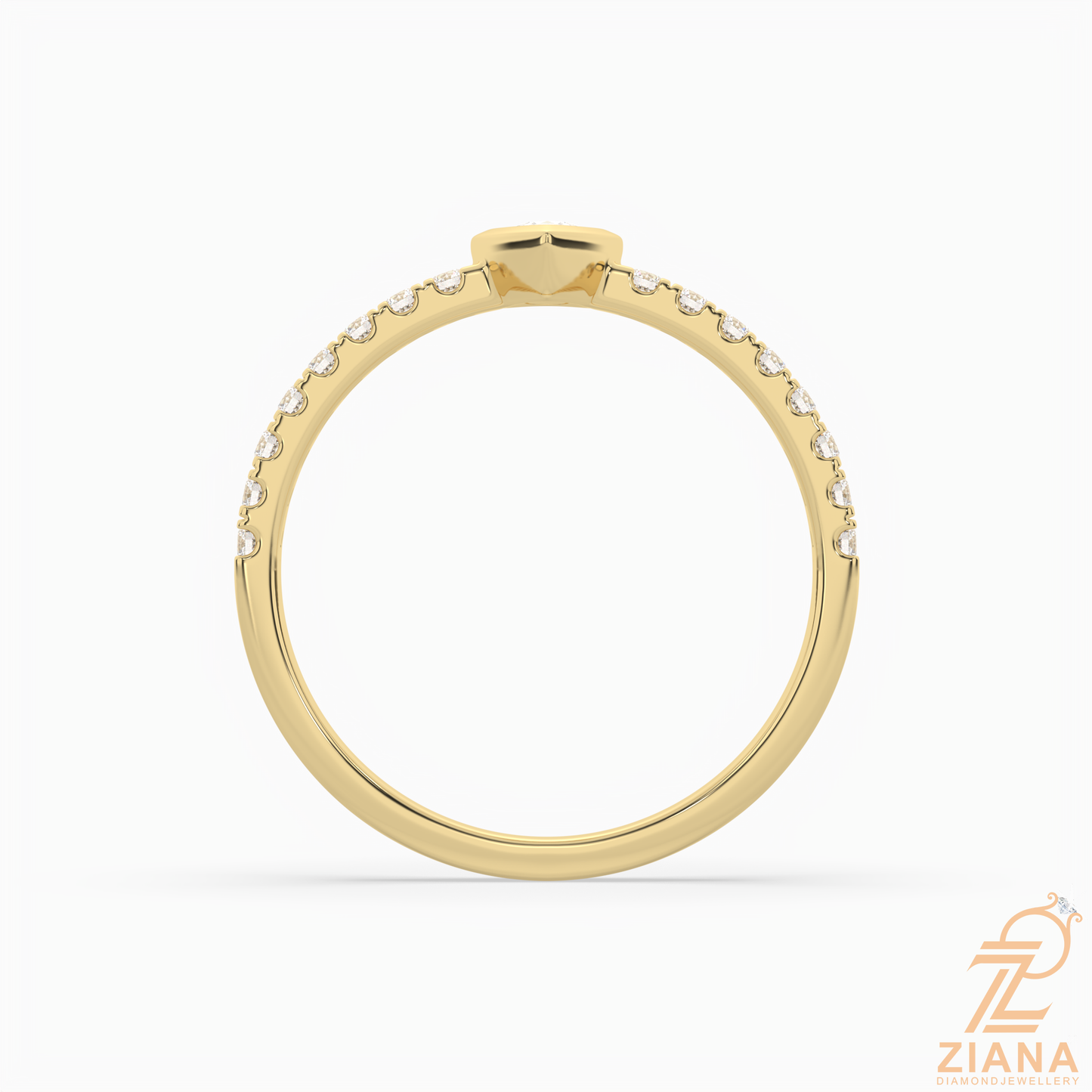 pear cut diamond solitaire ring