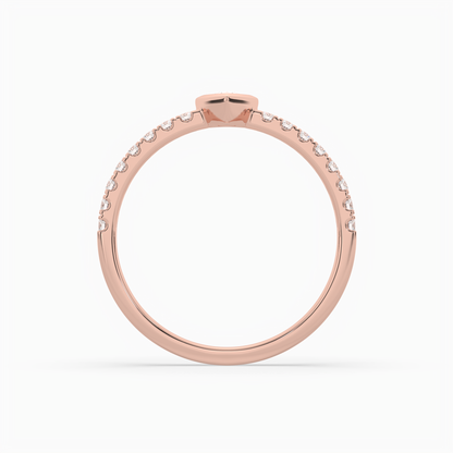 Pear Cut Solitaire Halo Diamond Shan