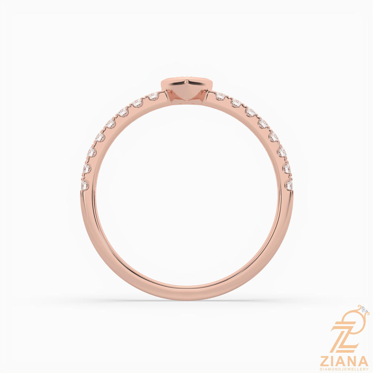 pear cut diamond solitaire ring
