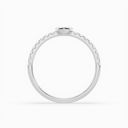 Pear Cut Solitaire Halo Diamond Shan