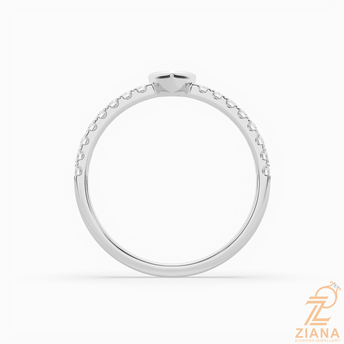 pear cut diamond solitaire ring