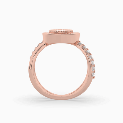 Pointer Marquise Cut Solitaire Halo Diamond Shank
