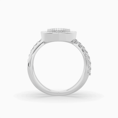 Pointer Marquise Cut Solitaire Halo Diamond Shank