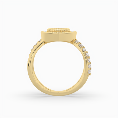 Pointer Marquise Cut Solitaire Halo Diamond Shank