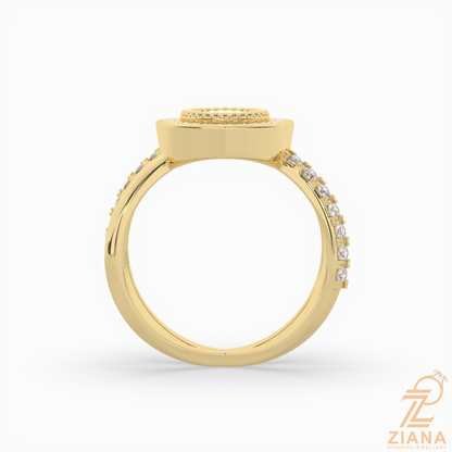 Marquise Halo Diamond Engagement Ring