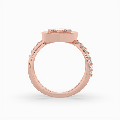 Pointer Marquise Cut Solitaire Halo Diamond Shank