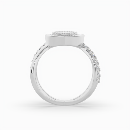 Pointer Marquise Cut Solitaire Halo Diamond Shank