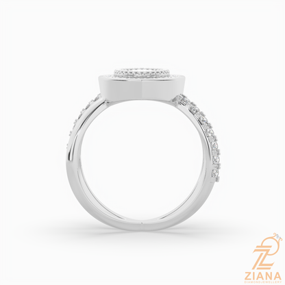 Marquise Halo Diamond Engagement Ring
