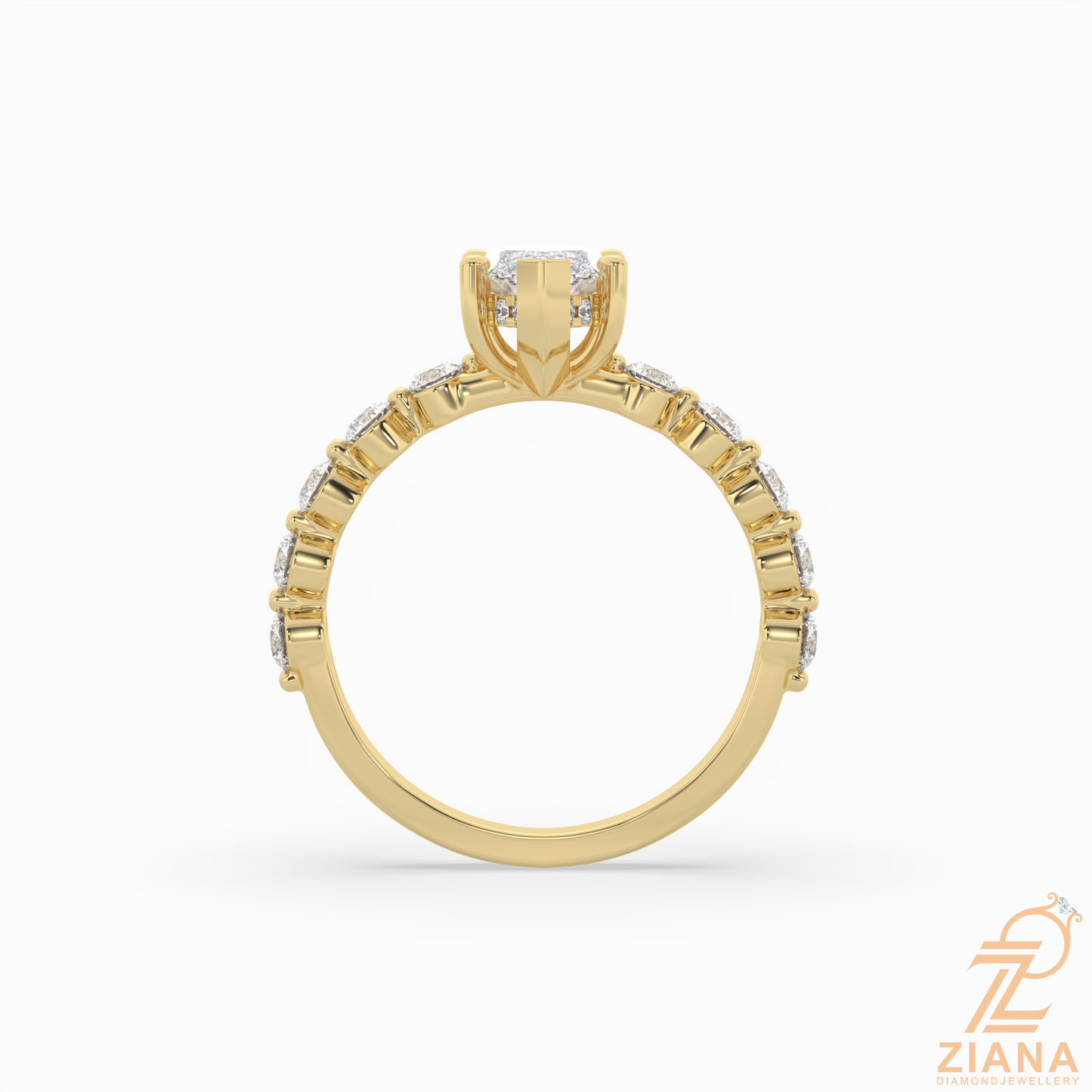 marquise cut diamond solitaire engagement ring