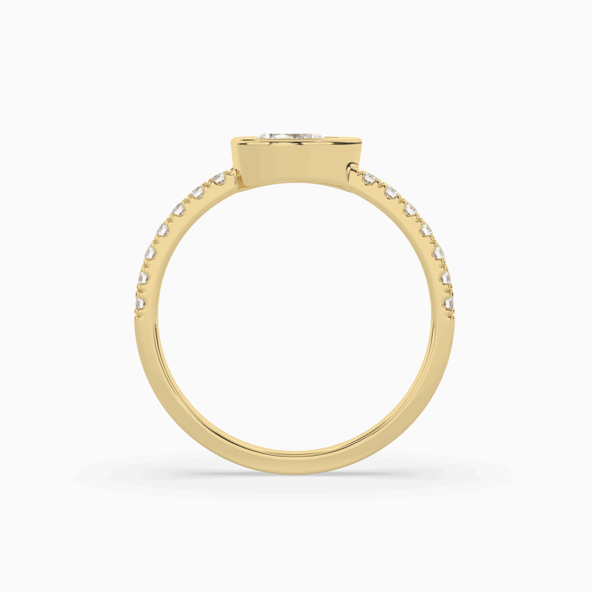 Pear Lab Grown Diamond East West Halo Fashion Ring