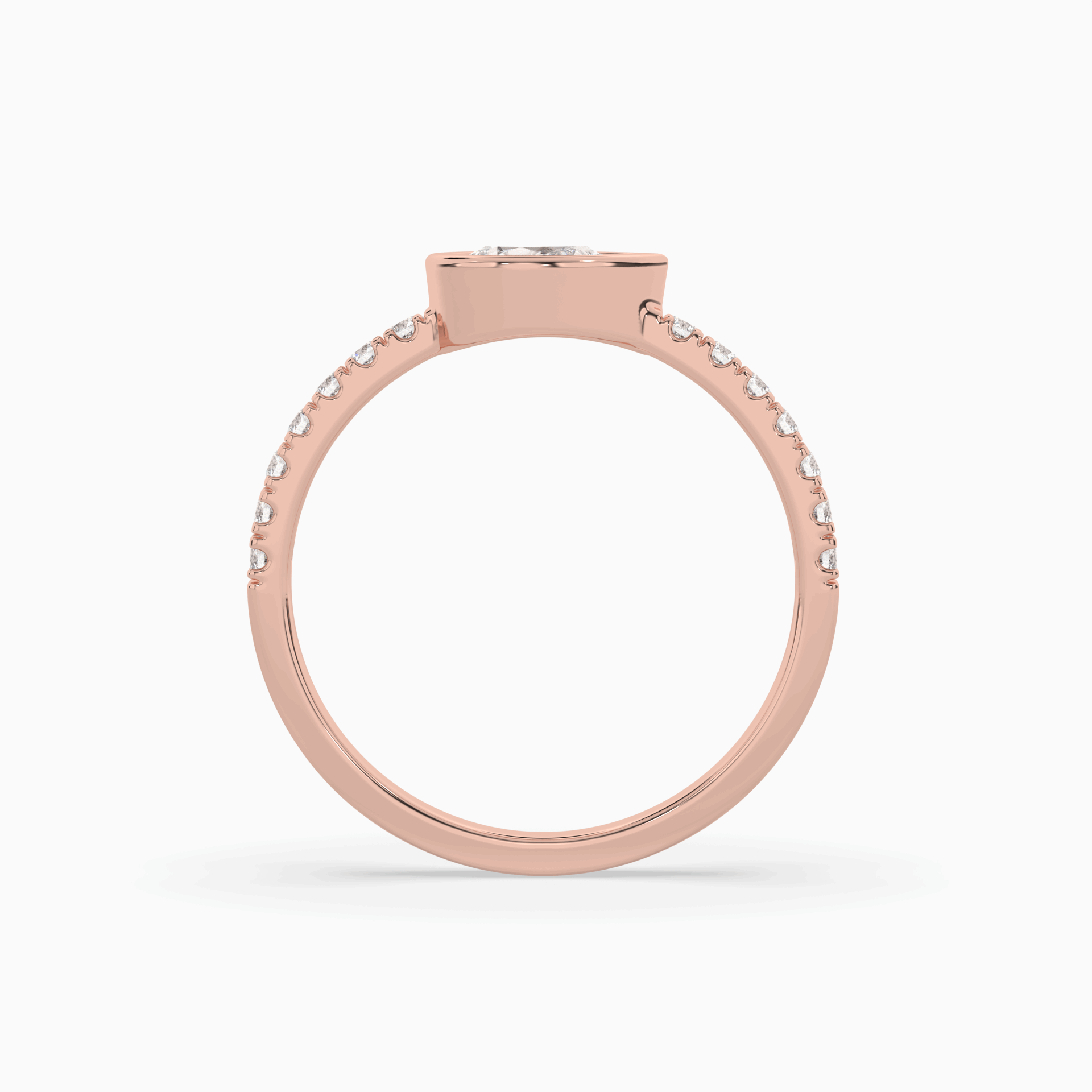 Pear Lab Grown Diamond East West Halo Fashion Ring