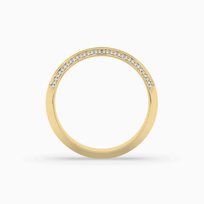 Comfort Fit Double Channel Round Cut Diamond Eternity Ring