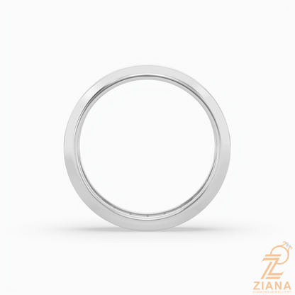 Channel Set Round Diamond Wedding Band Ring