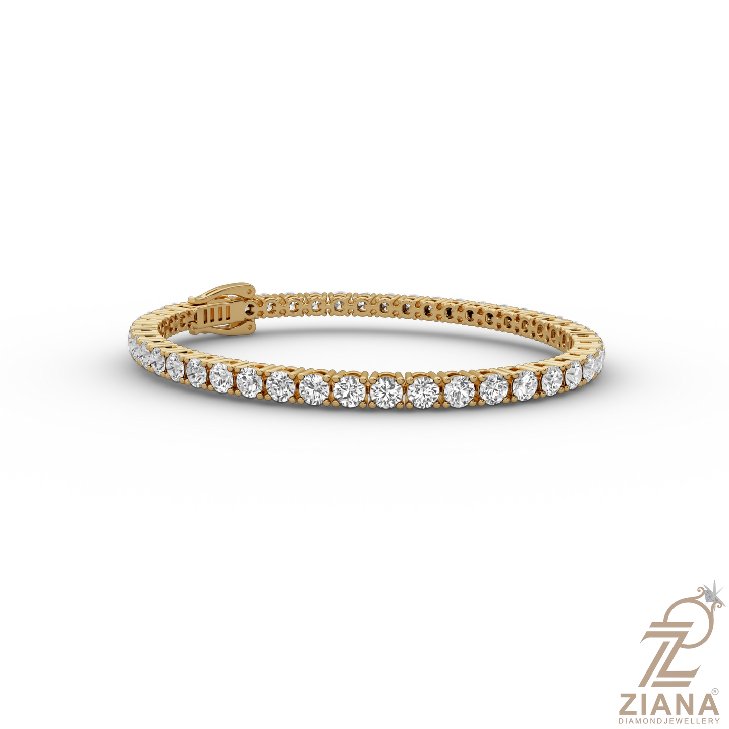 round brilliant cut diamond tennis bracelet