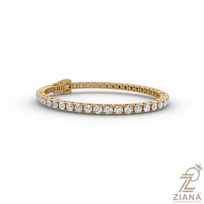 Round Brilliant Cut Diamond Tennis Bracelet