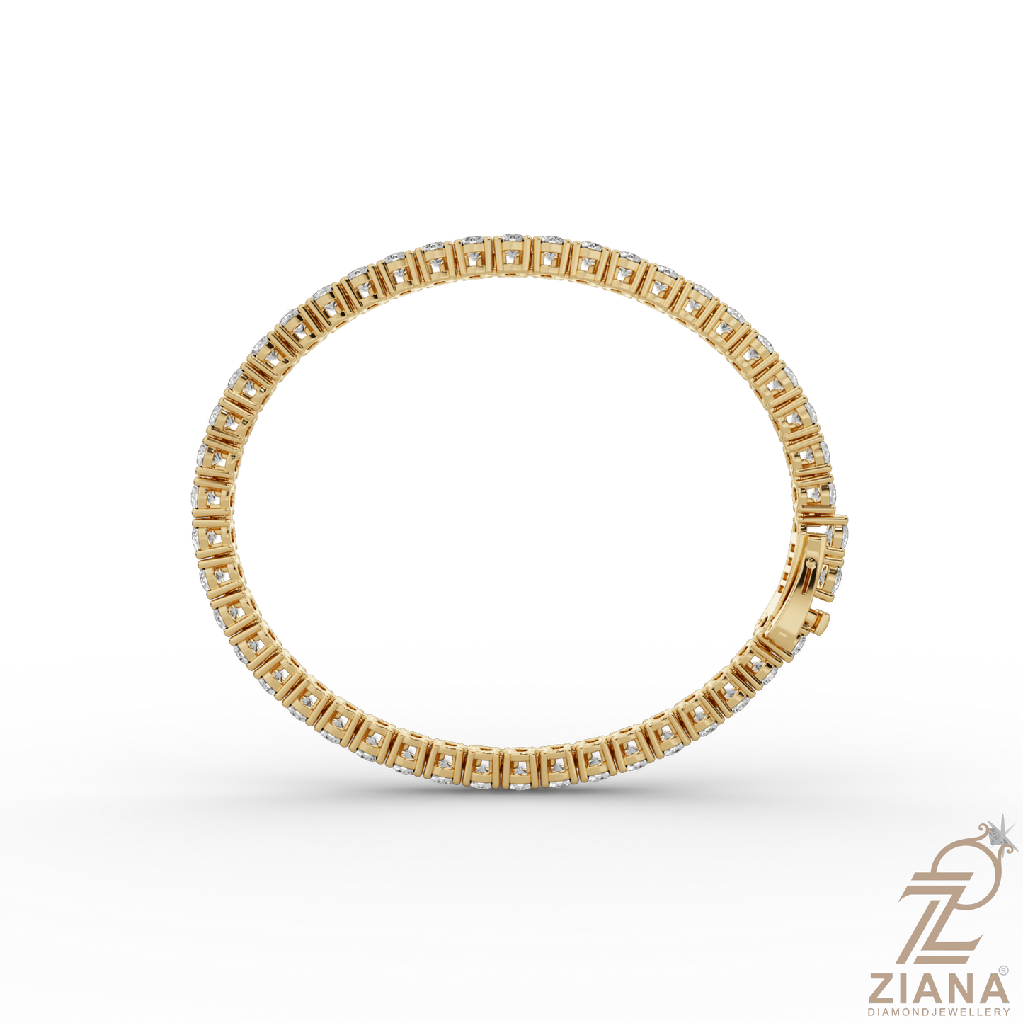 round brilliant cut diamond tennis bracelet