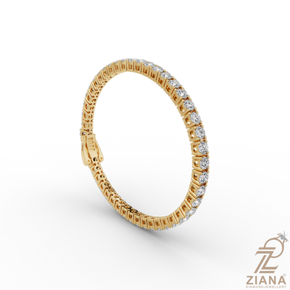 Round Brilliant Cut Diamond Tennis Bracelet