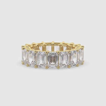 Emerald Cut Diamond Eternity Band Ring