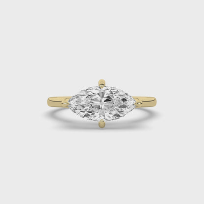 Marquise Cut Solitaire Engagement Ring
