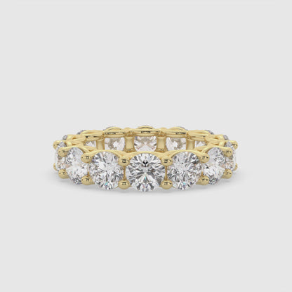 Round Brilliant Diamond Eternity Band Ring