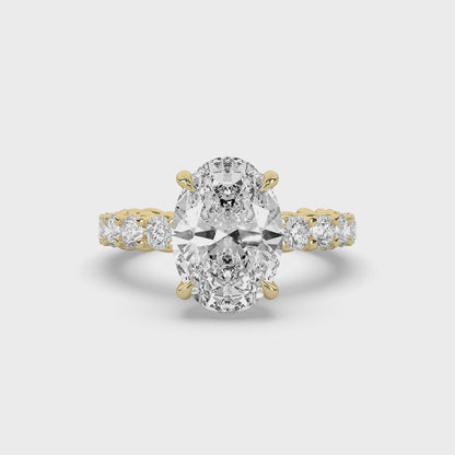 Oval Solitaire Engagement Ring