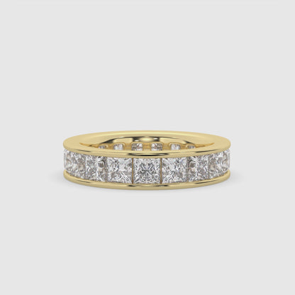 Princess Cut Diamond Full Eternity Ring