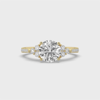 Three Stone Round Diamond Ring