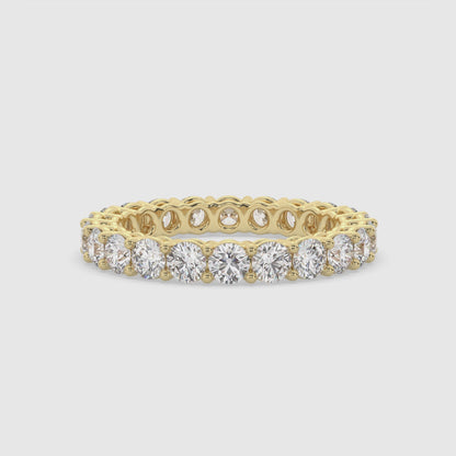 Round Brilliant Diamond Eternity Band Ring
