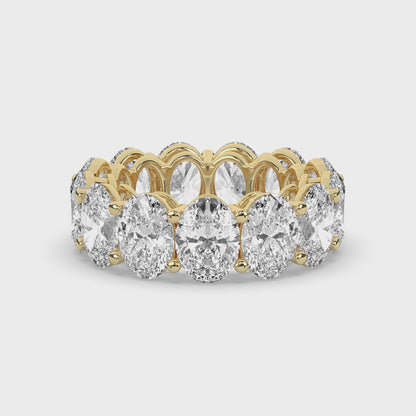 Oval Cut Diamond Eternity Band Ring