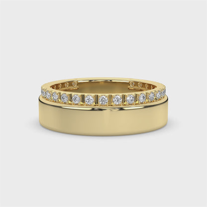 Classic Channel Set Diamond Wedding Band Ring