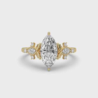 Marquise Diamond Solitaire Ring