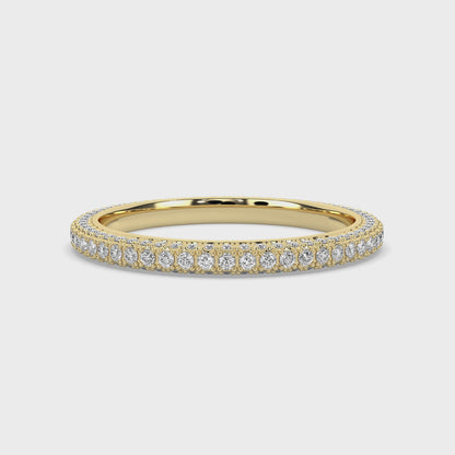 Round Diamond Stack Ring