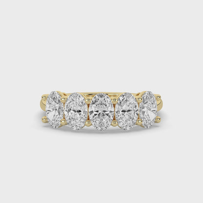Diamond Engagement Ring with Pear Side Stones