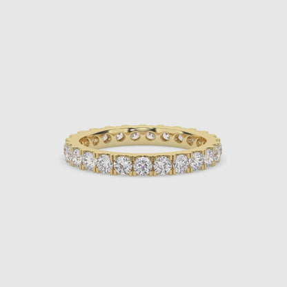 Classic Round Diamond Eternity Band Ring