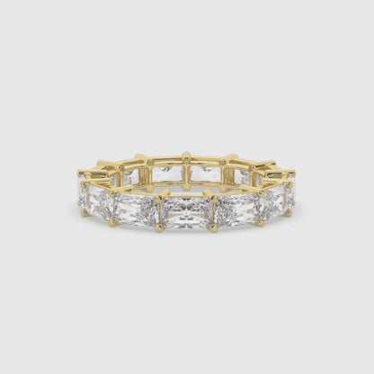 Emerald Cut Diamond Eternity Band Ring