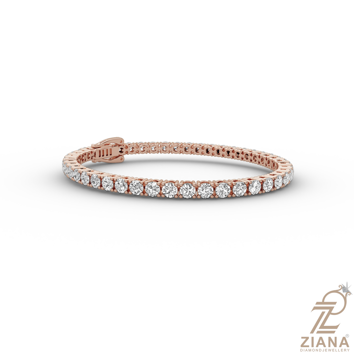 round brilliant cut diamond tennis bracelet
