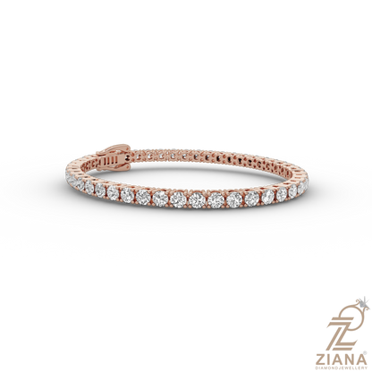 Round Brilliant Cut Diamond Tennis Bracelet