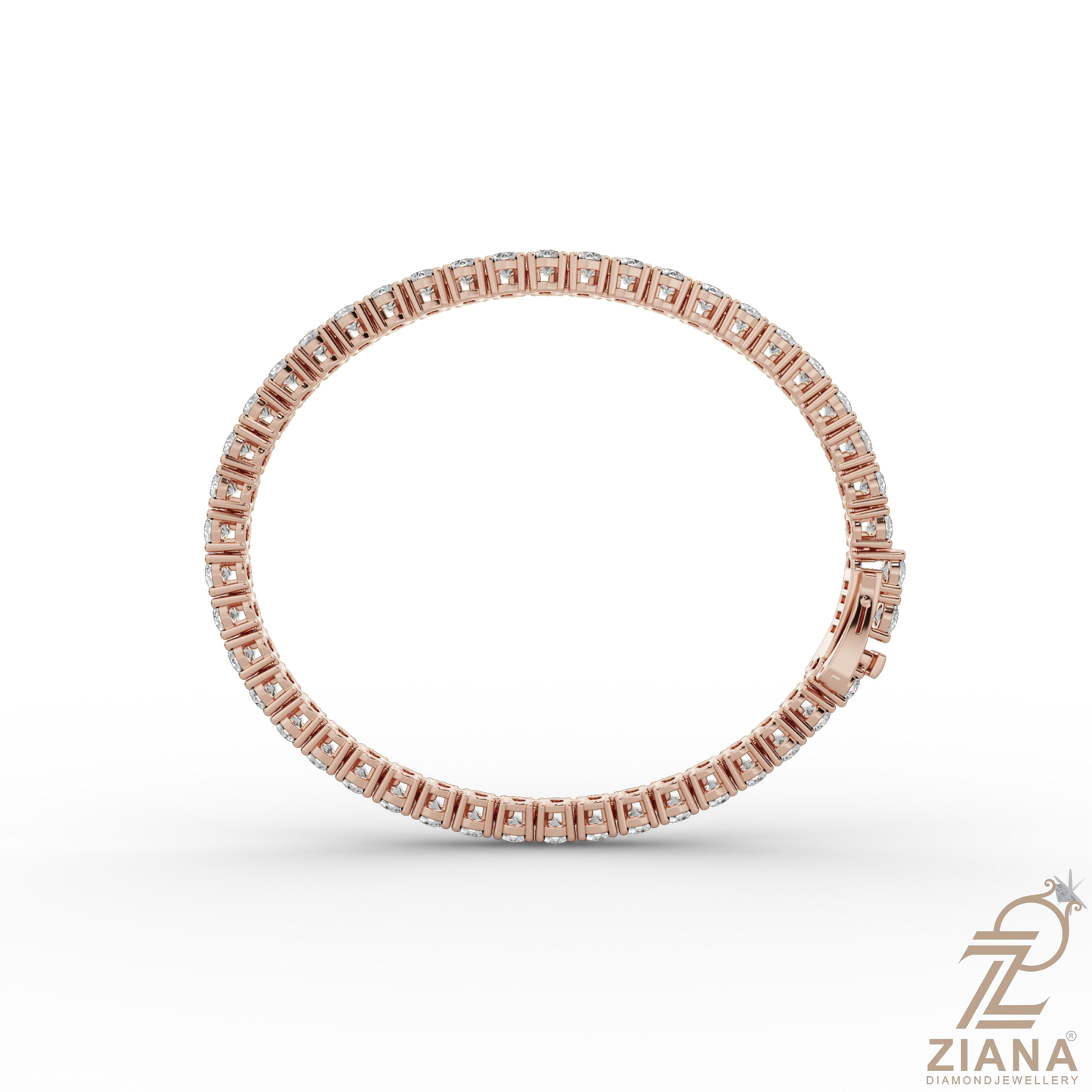 round brilliant cut diamond tennis bracelet