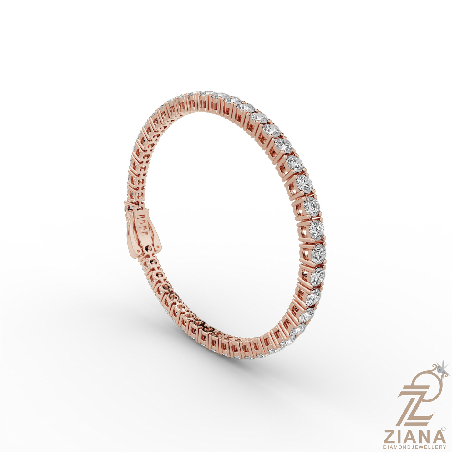 round brilliant cut diamond tennis bracelet