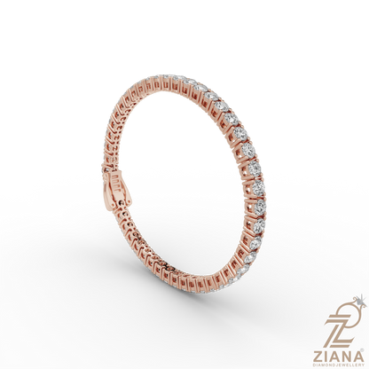 Round Brilliant Cut Diamond Tennis Bracelet