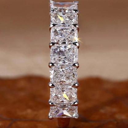 Splendid Radiant Diamond Eternity Ring