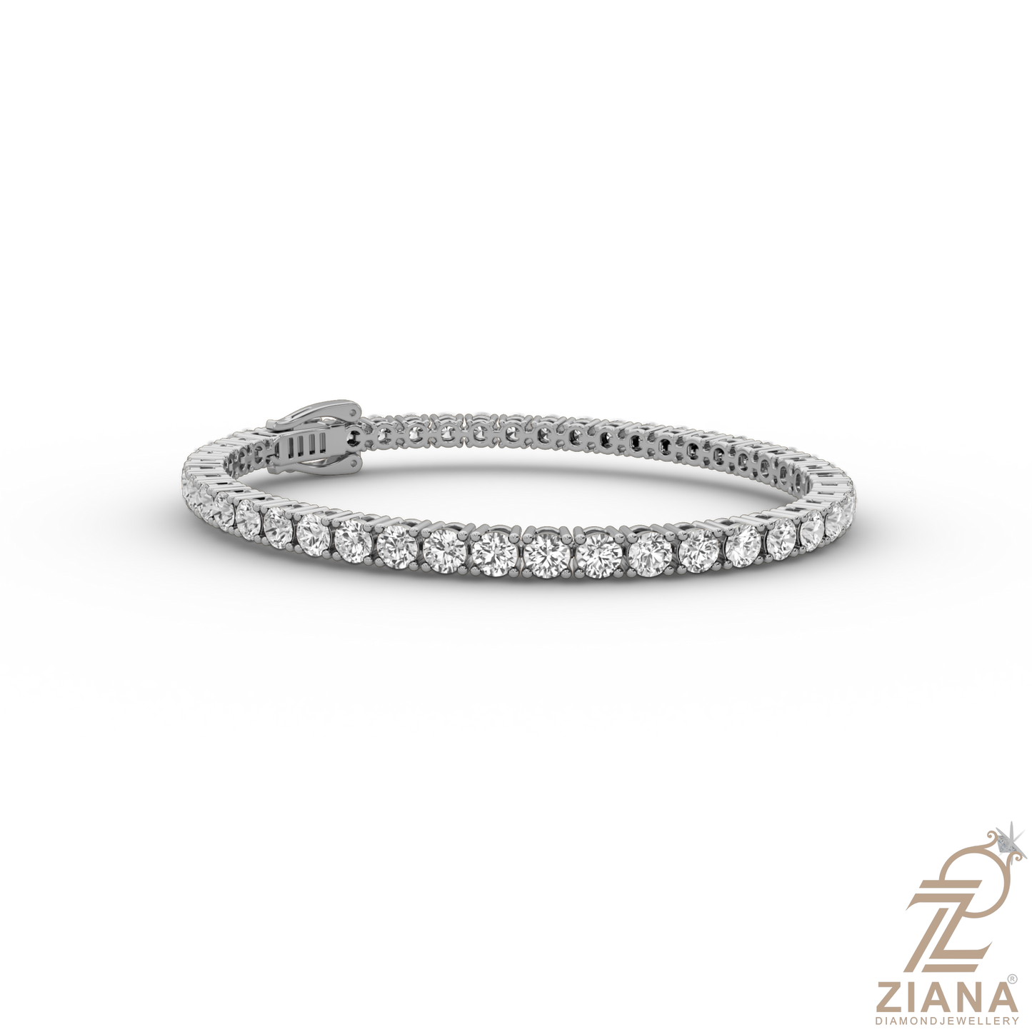 round brilliant cut diamond tennis bracelet