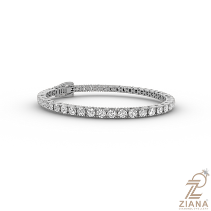 Round Brilliant Cut Diamond Tennis Bracelet