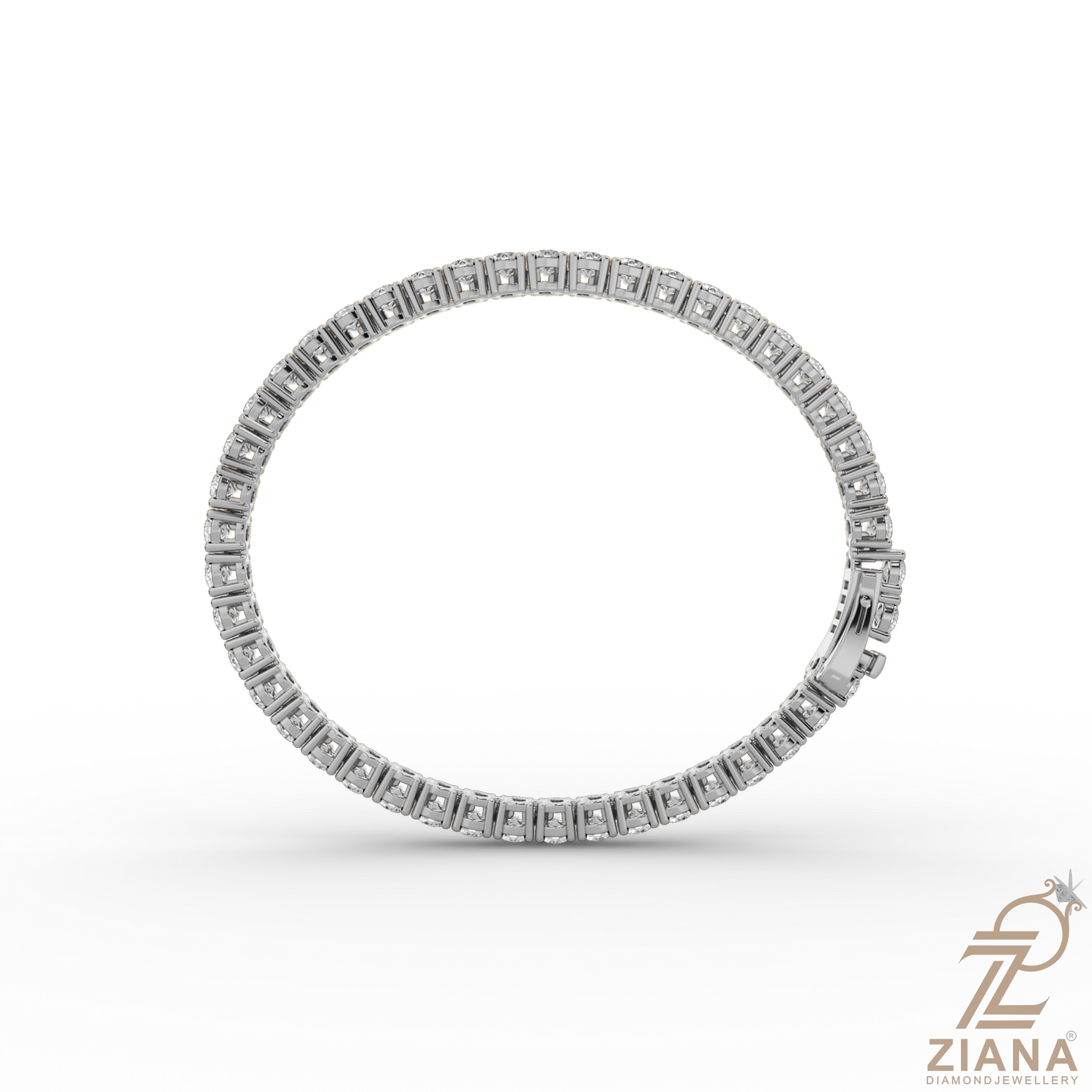 round brilliant cut diamond tennis bracelet