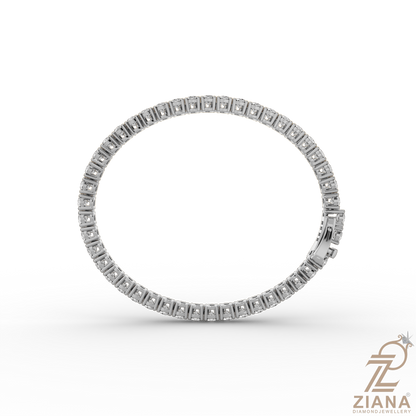 Round Brilliant Cut Diamond Tennis Bracelet